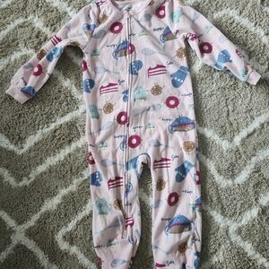Girls Carter's Pajama Onsie Footless Size 5